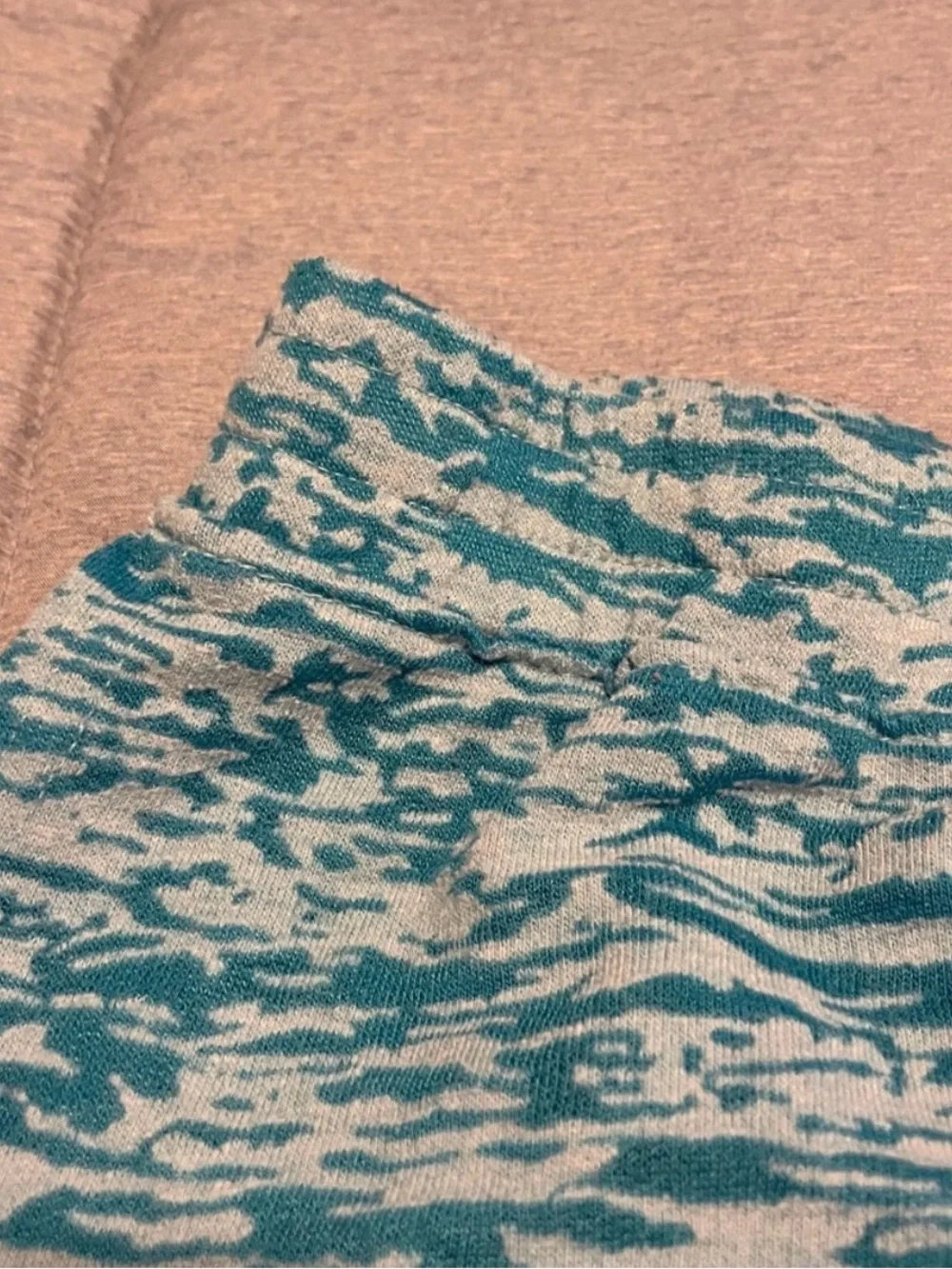 💰5 for 25! Light Teal Patterned Women's Sweat Shorts